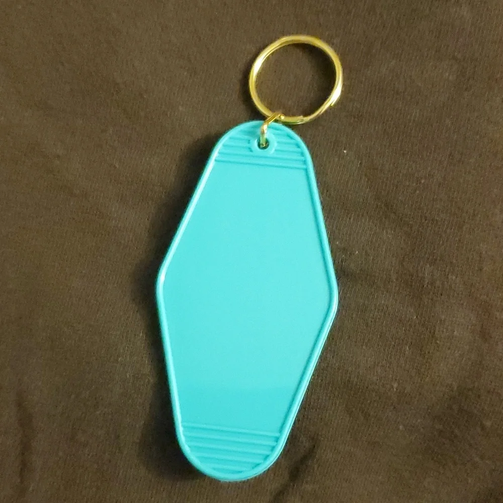 Jesus take the wheel Motel Style Teal Keychain